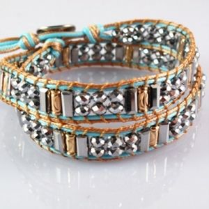 NEW Handmade Katie Soleil 2 Wrap Bracelet Choker